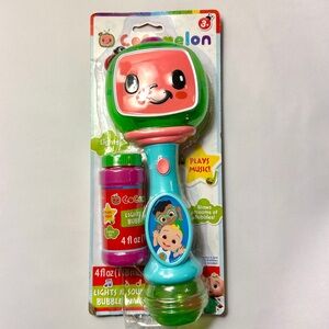 CoComelon Light-Up + Sound Bubble Wand • Green and Blue • NWT
